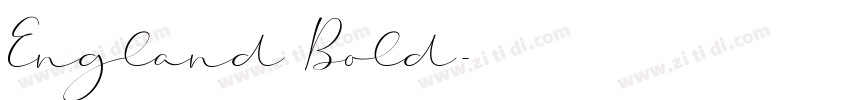 England Bold字体转换